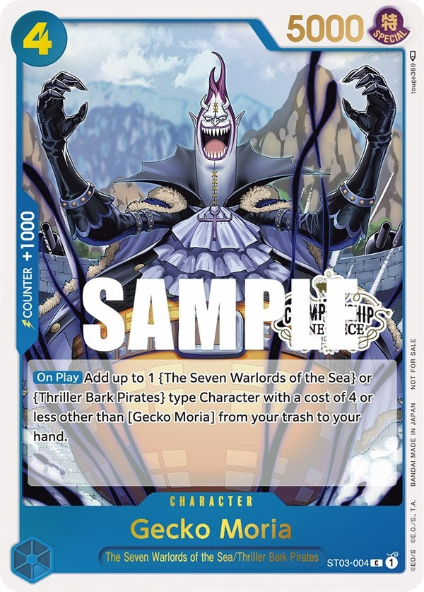 Gecko Moria (Store Championship Participation Pack) (3004) (OP-PR) - One Piece Card Game Single