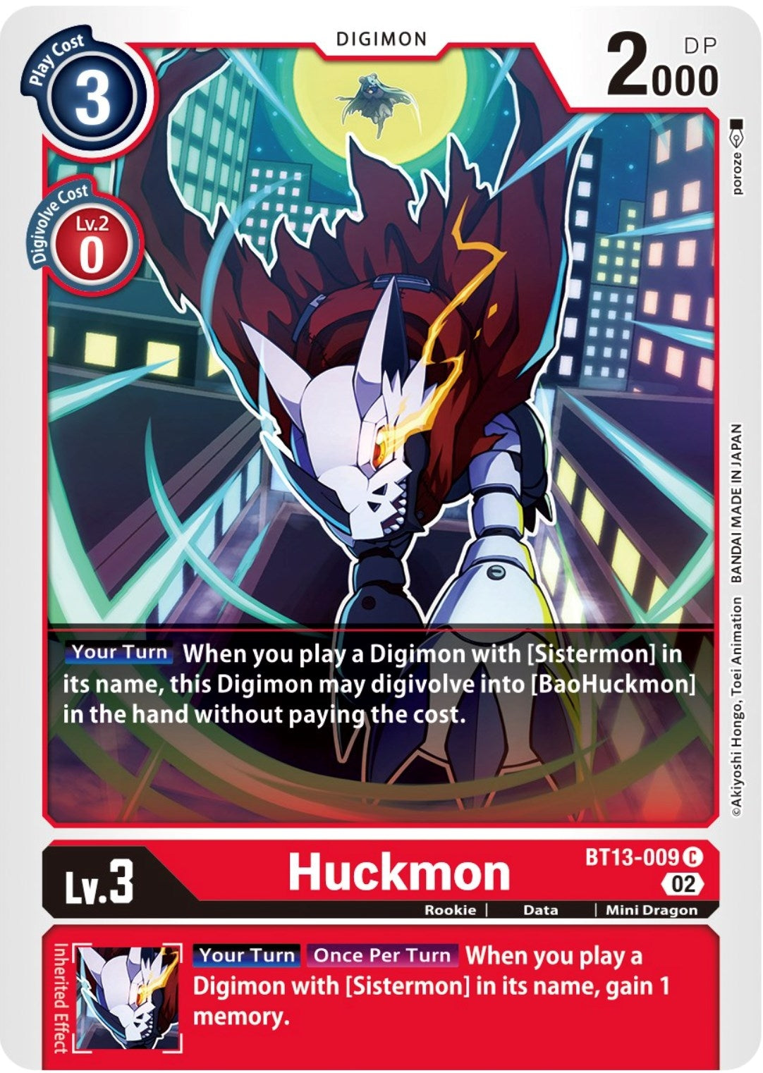 Huckmon (13009) [BT13] - Digimon Card Game Single
