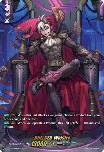 Blitz CEO Welstra (1004) [D-CS01] - Cardfight Vanguard Single