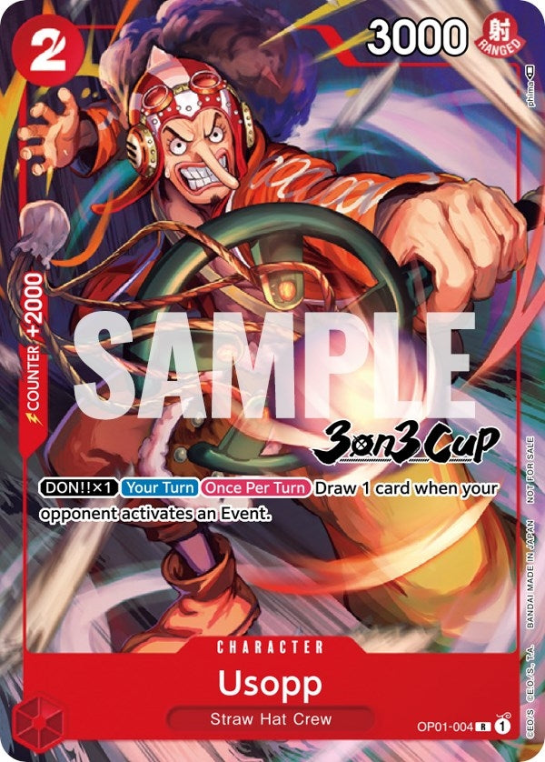Usopp (3-on-3 Cup) [Participant] (1004) (OP-PR) - One Piece Card Game Single