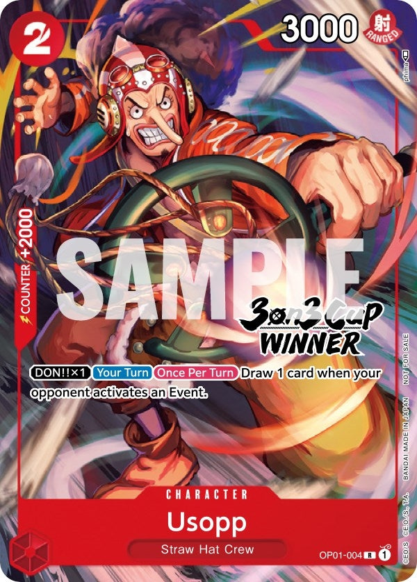 Usopp (3-on-3 Cup) [Winner] (1004) (OP-PR) - One Piece Card Game Single