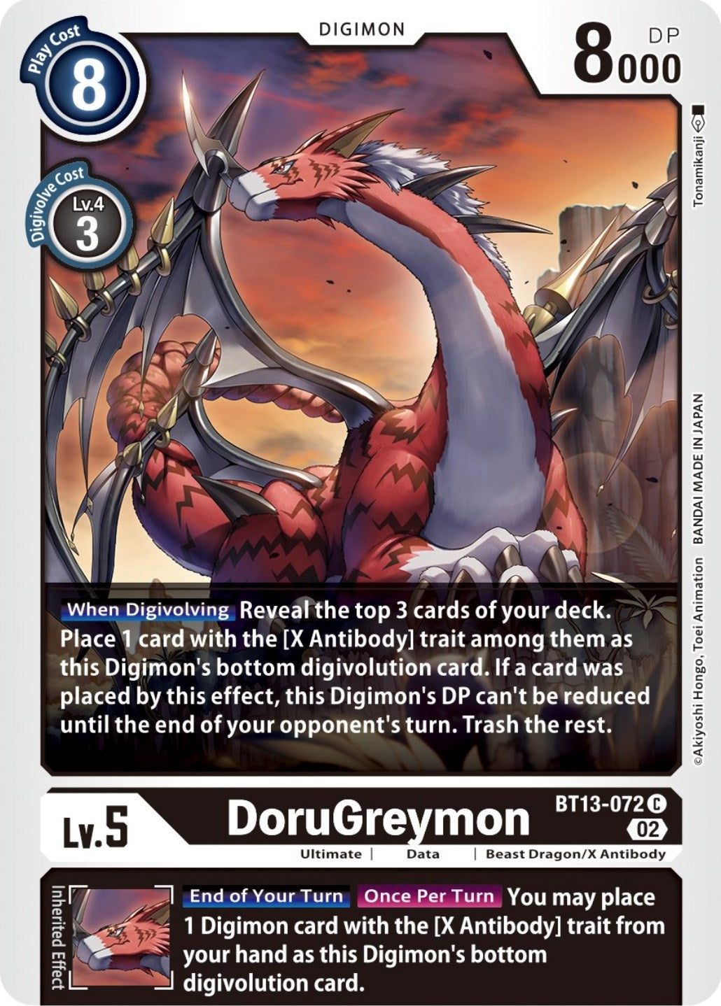DoruGreymon (13072) [BT13] - Digimon Card Game Single