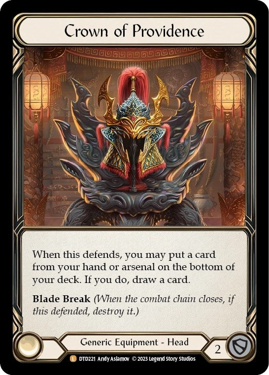 Crown of Providence (221) [DTD] - Flesh and Blood TCG Single