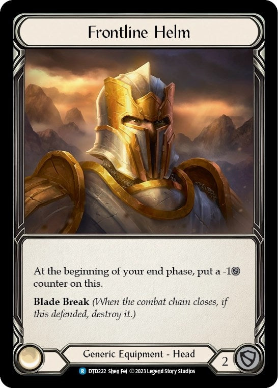 Frontline Helm (222) [DTD] - Flesh and Blood TCG Single