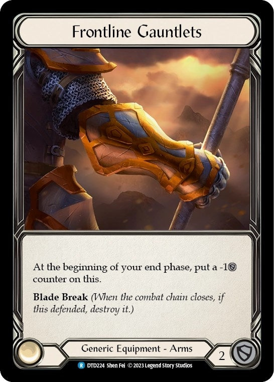 Frontline Gauntlets (224) [DTD] - Flesh and Blood TCG Single