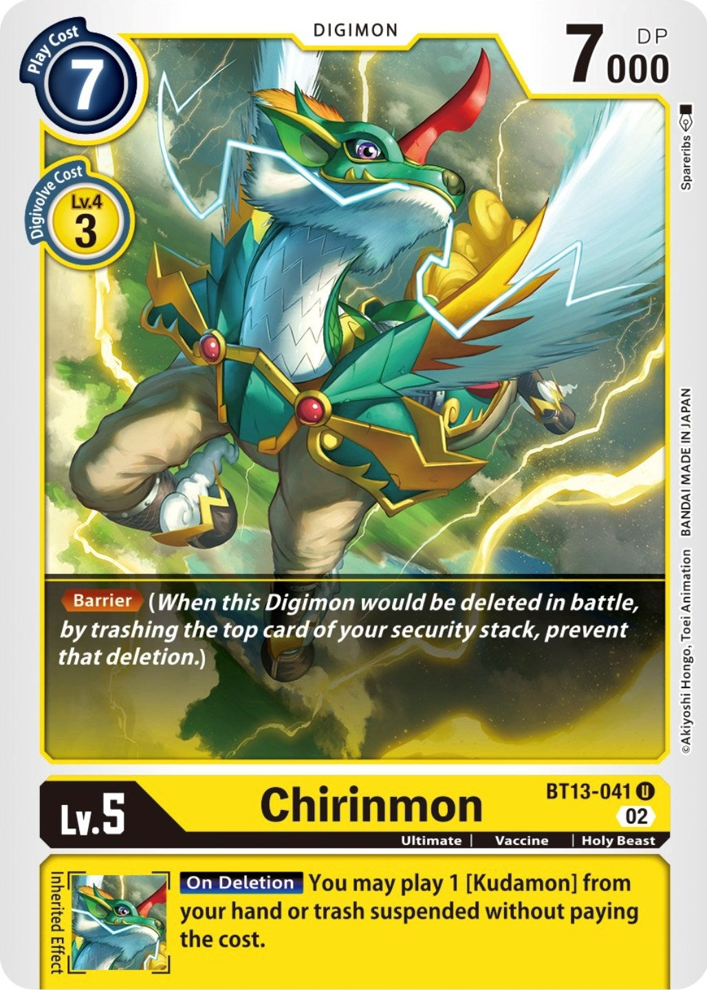 Chirinmon (13041) [BT13] - Digimon Card Game Single