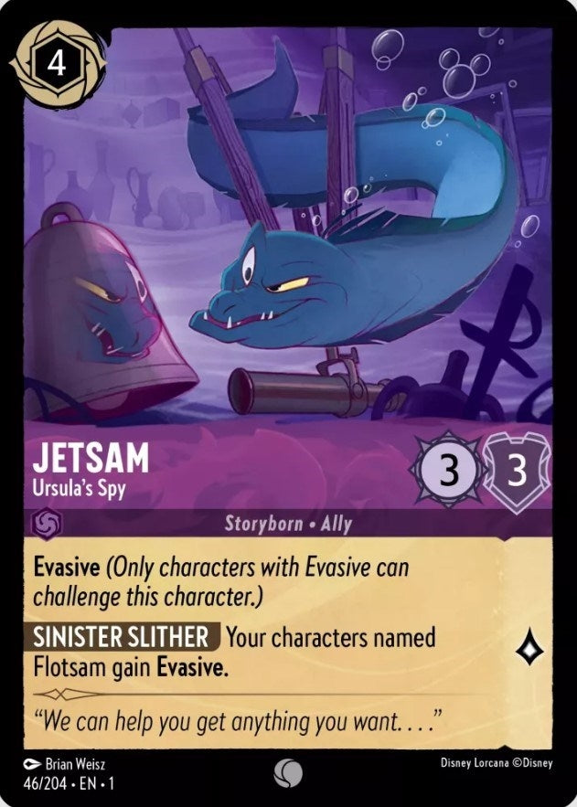 Jetsam - Ursula’s Spy (46) (1) - Disney Lorcana Single