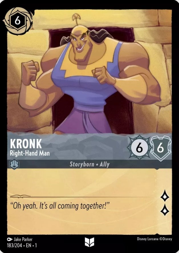 Kronk - Right-Hand Man (183) (1) - Disney Lorcana Single