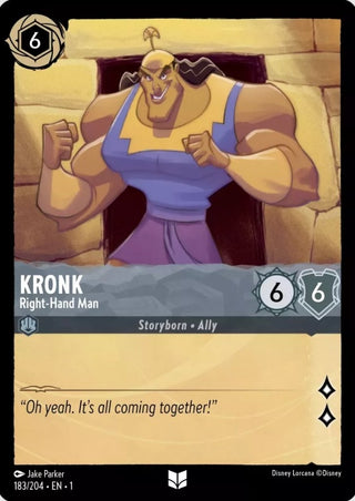 Kronk - Right-Hand Man (183) (1) - Disney Lorcana Single