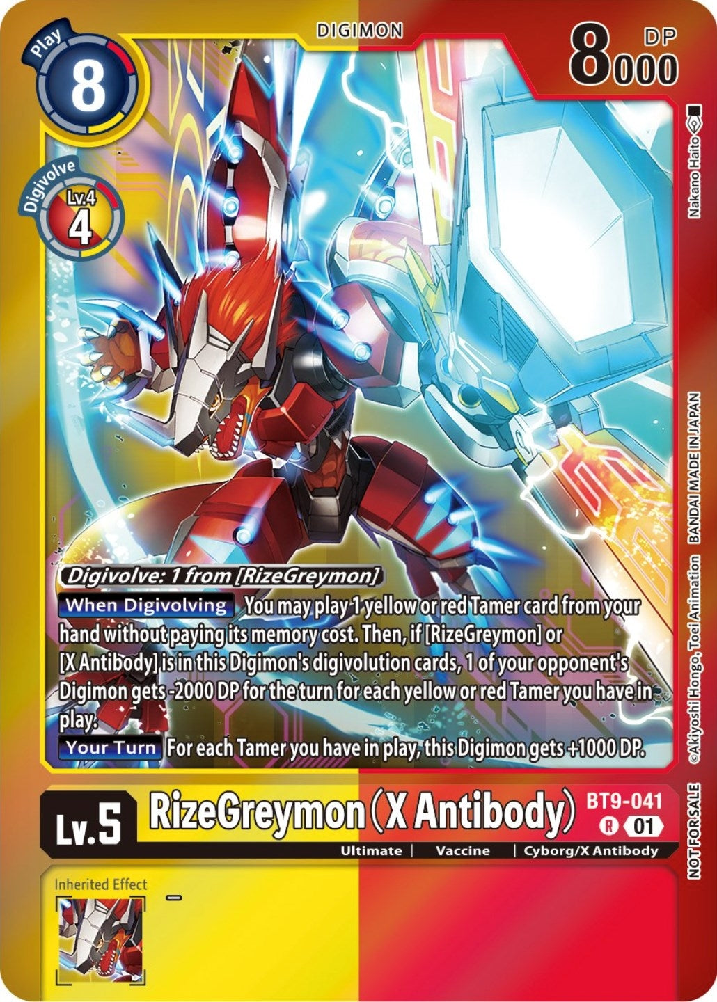 RizeGreymon (X Antibody) (Event Pack 5) (9041) [BT09] - Digimon Card Game Single