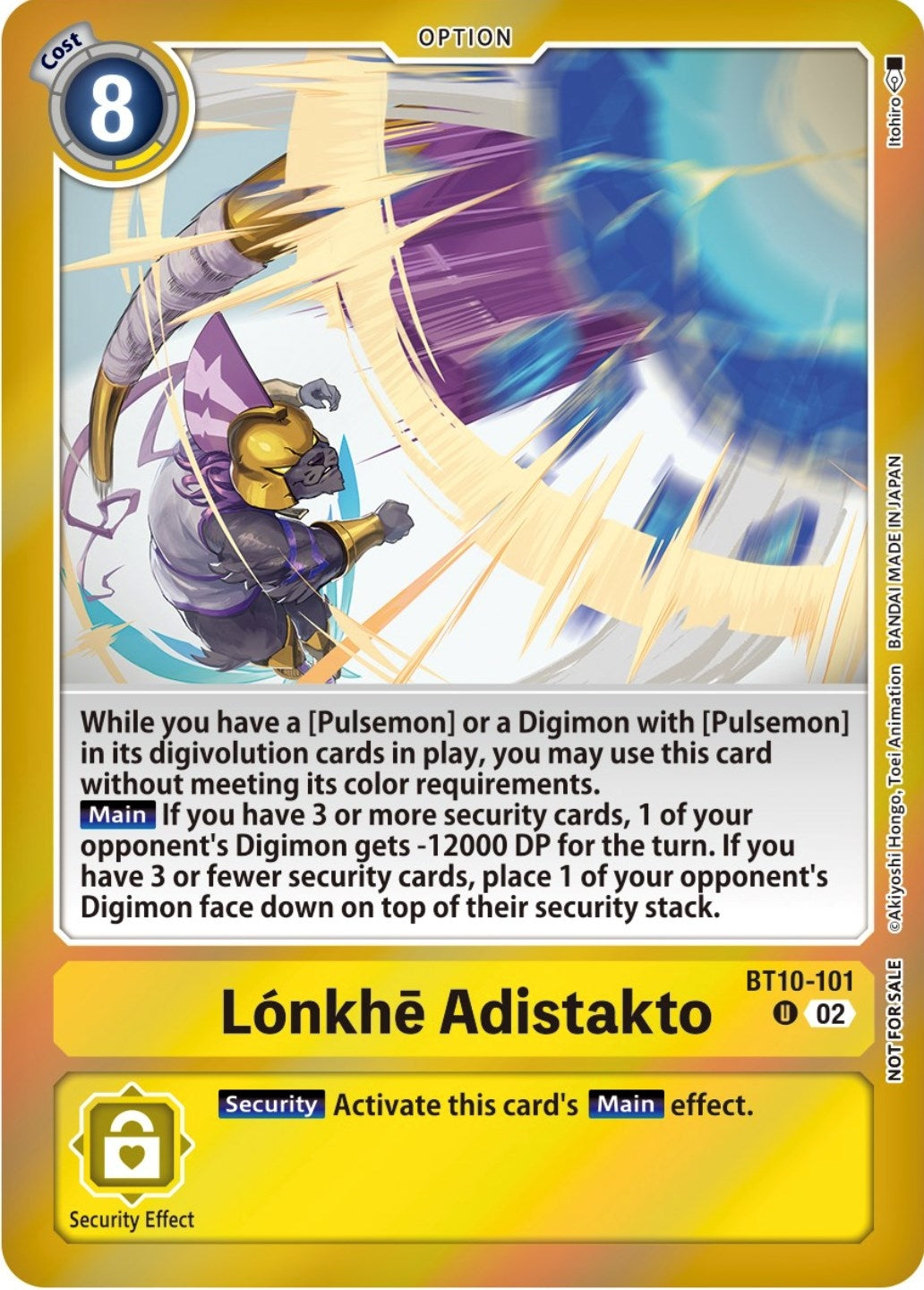 Lonkhe Adistakto (Event Pack 5) (10101) [BT10] - Digimon Card Game Single