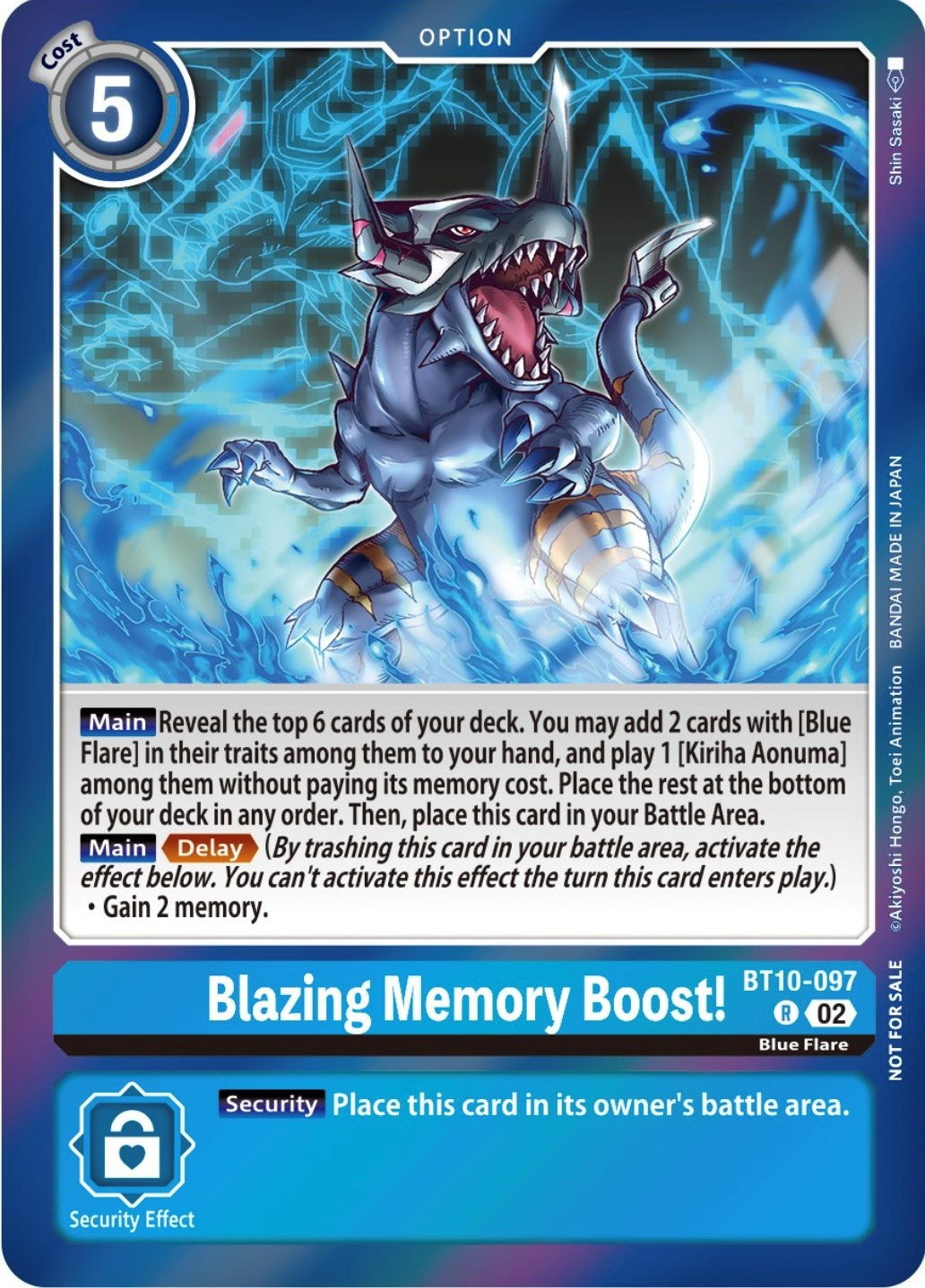 Blazing Memory Boost! (Event Pack 5) (10097) [BT10] - Digimon Card Game Single