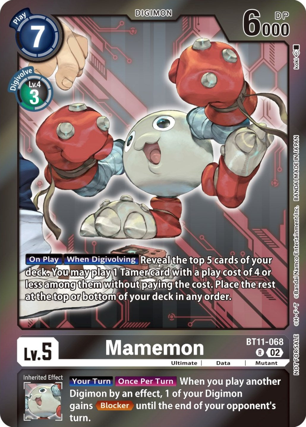 Mamemon (Event Pack 5) (11068) [BT11] - Digimon Card Game Single