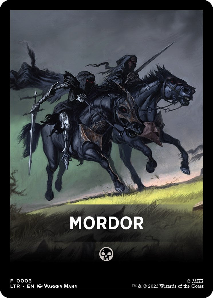 Mordor Theme Card (0) [LTR] - MTG Single