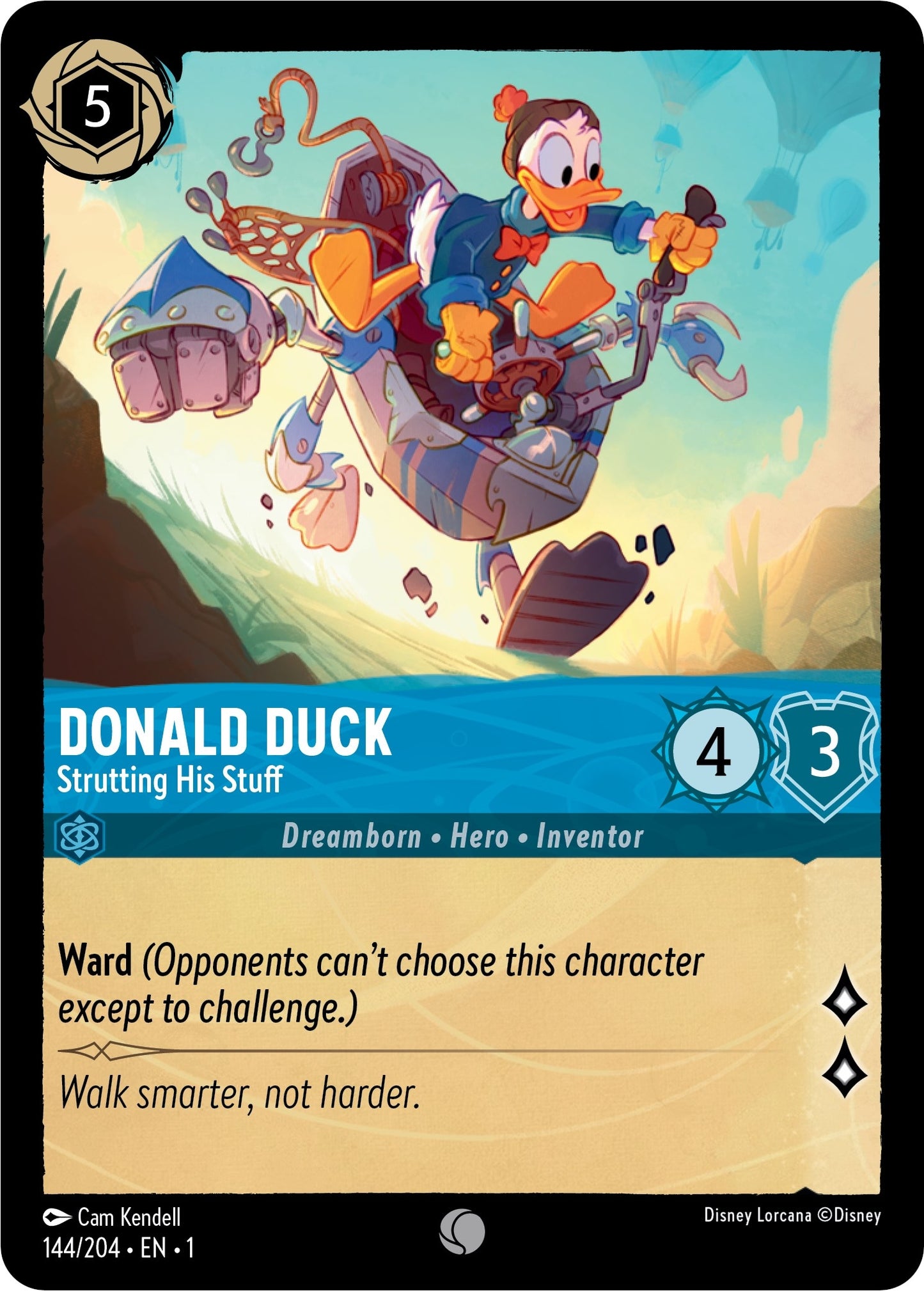 Donald Duck - Strutting His Stuff (144) (1) - Disney Lorcana Single