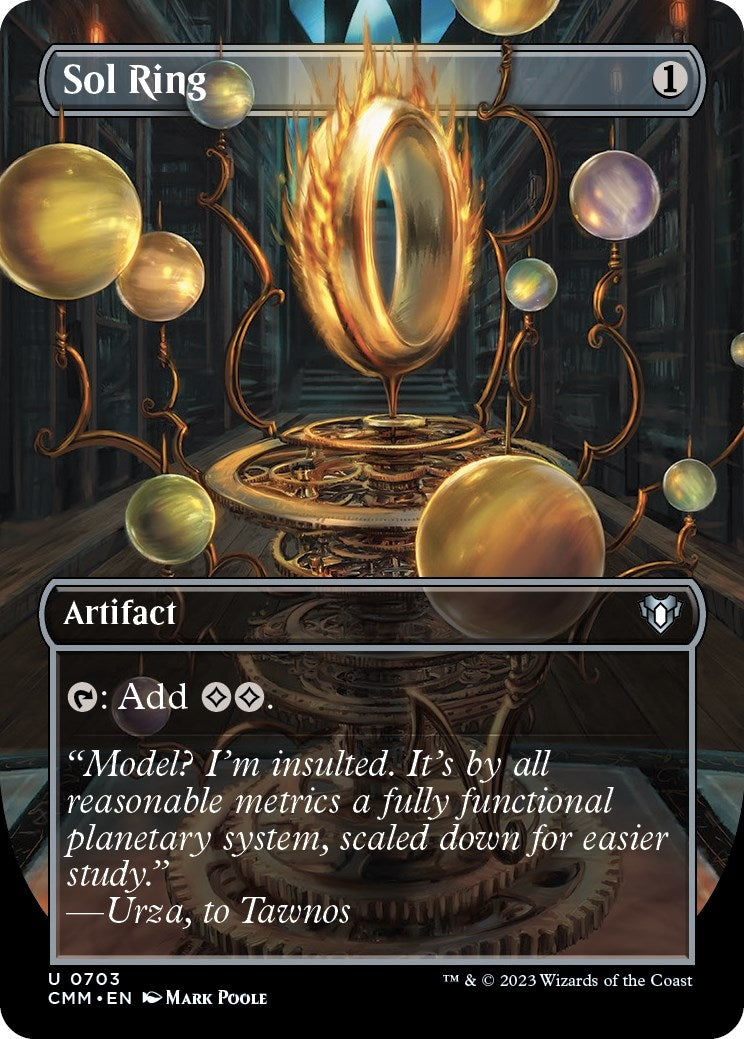 Sol Ring (Borderless) (703) [CMM] - MTG Single
