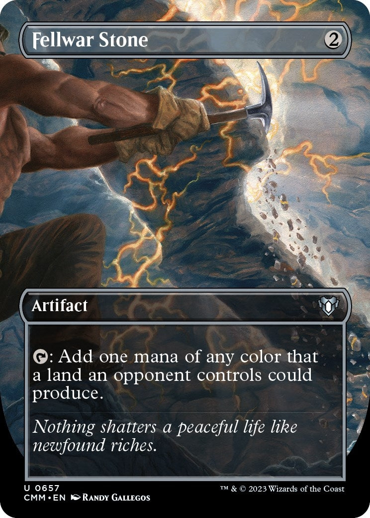 Fellwar Stone (Borderless) (657) [CMM] - MTG Single