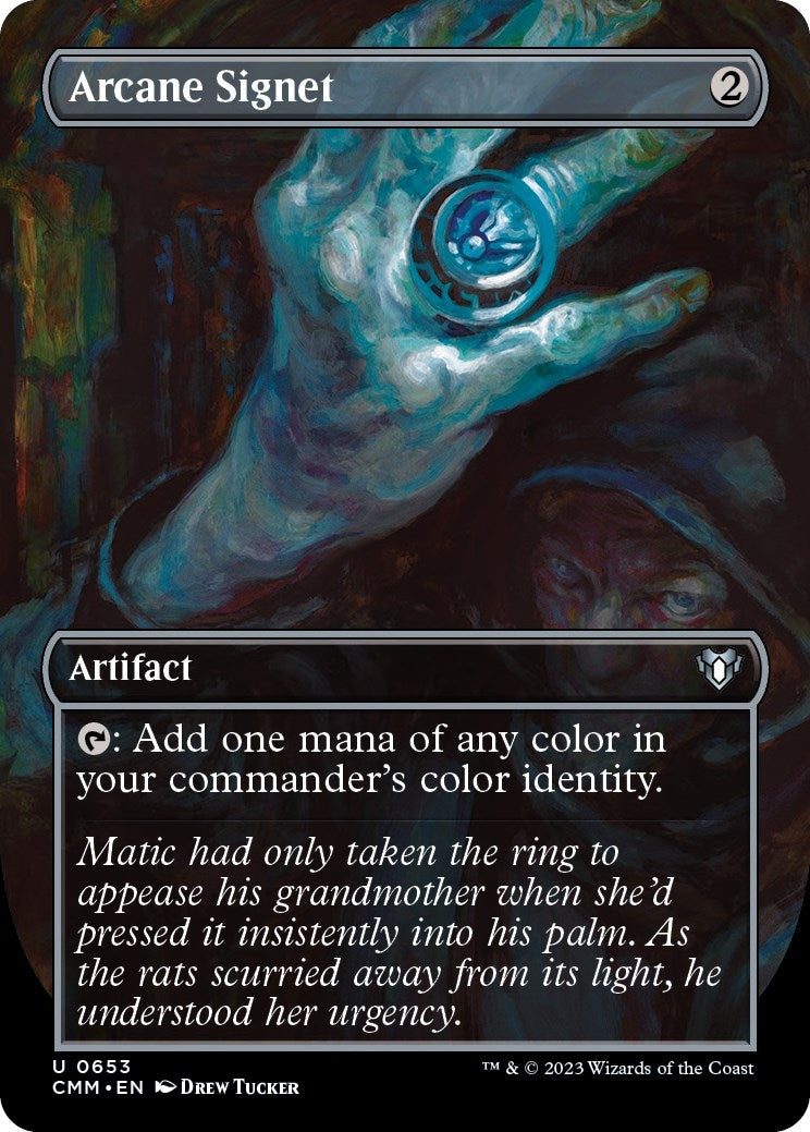Arcane Signet (Borderless) (653) [CMM] - MTG Single
