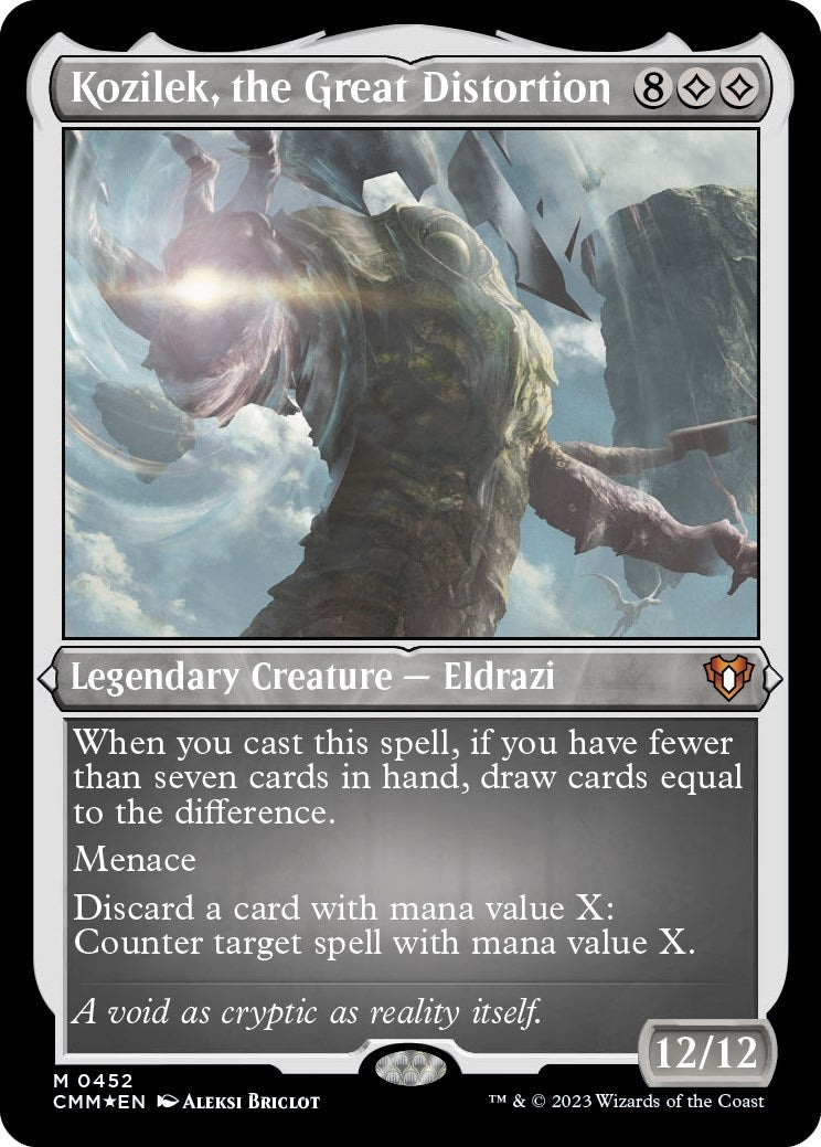 Kozilek the Great Distortion (Foil Etched) (452) [CMM] - MTG Single