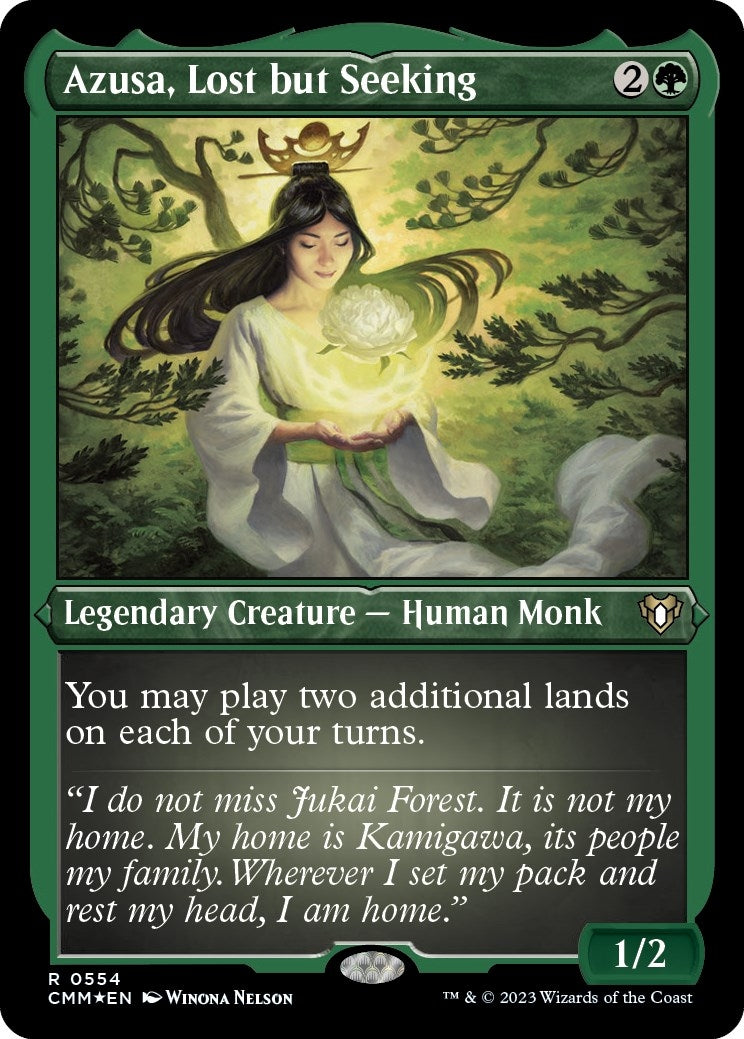 Image for Azusa, Lost but Seeking (Foil Etched) (554) (Commander Masters) - Magic: The Gathering