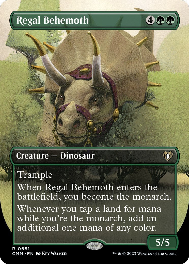 Regal Behemoth (Borderless) (651) [CMM] - MTG Single