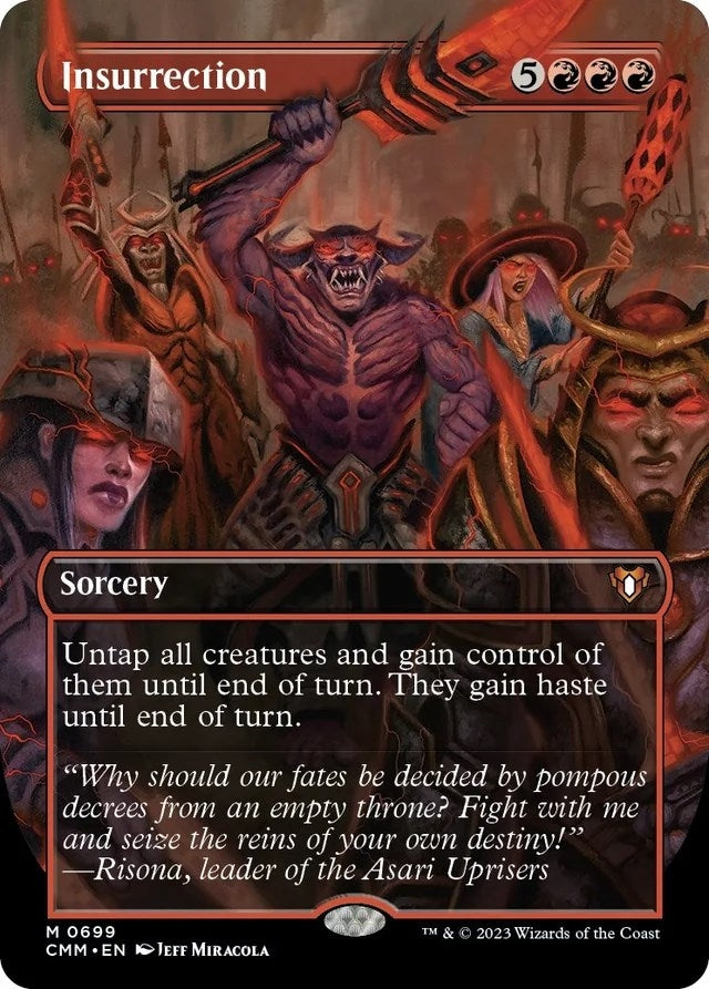 Insurrection (Borderless) (699) [CMM] - MTG Single