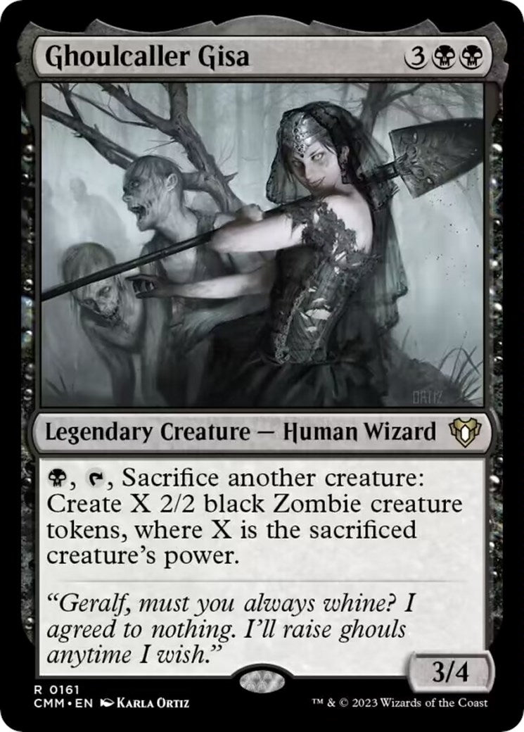 Ghoulcaller Gisa (161) [CMM] - MTG Single