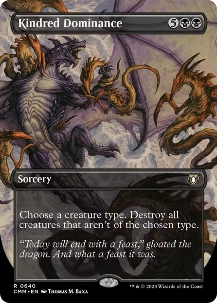 Kindred Dominance (Borderless) (640) [CMM] - MTG Single