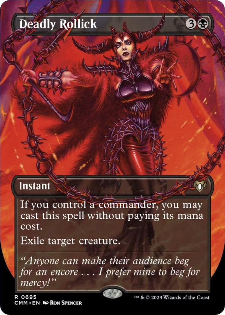 Deadly Rollick (Borderless) (695) [CMM] - MTG Single