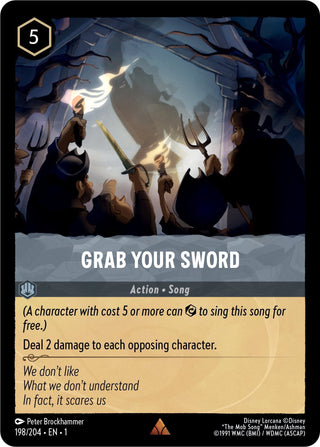 Grab Your Sword (198) (1) - Disney Lorcana Single