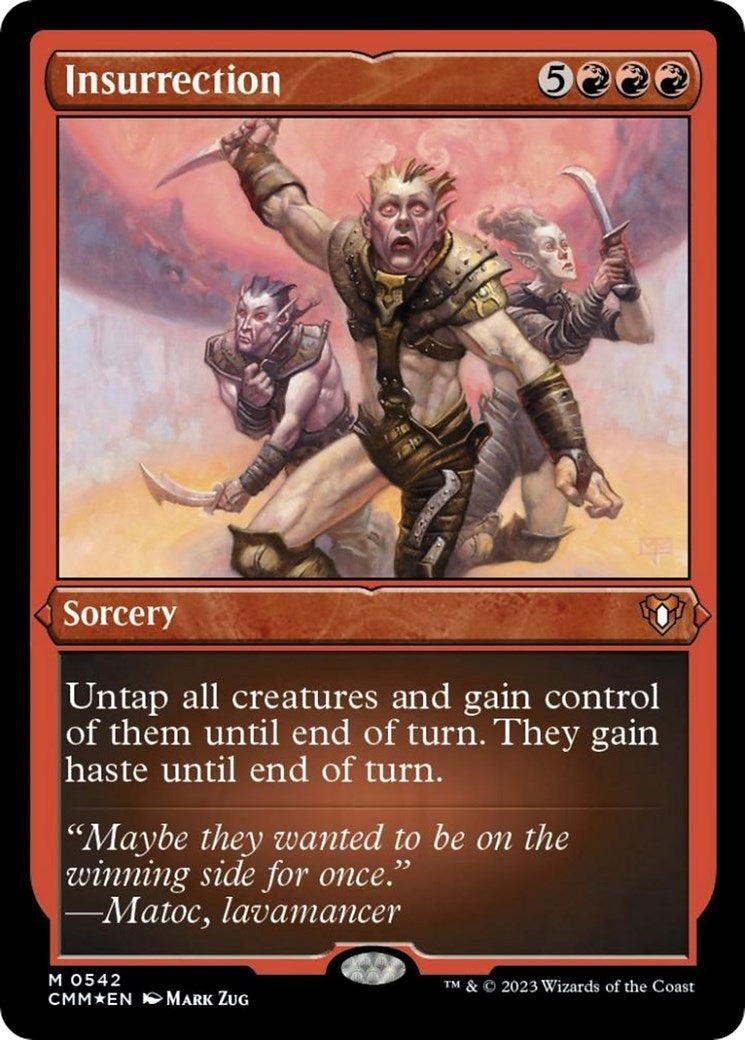 Insurrection (Foil Etched) (542) [CMM] - MTG Single