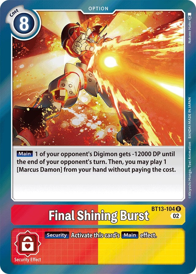 Final Shining Burst (13104) [BT13] - Digimon Card Game Single