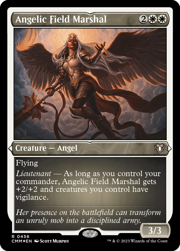 Angelic Field Marshal (Foil Etched) (456) [CMM] - MTG Single