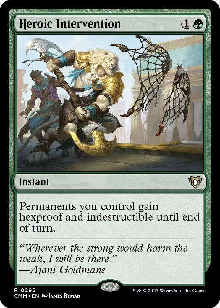 Heroic Intervention (295) [CMM] - MTG Single