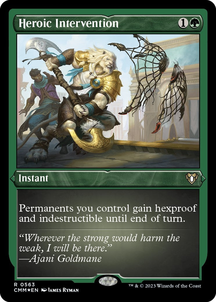 Heroic Intervention (Foil Etched) (563) [CMM] - MTG Single