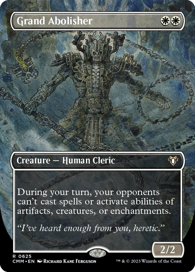 Grand Abolisher (Borderless) (625) [CMM] - MTG Single
