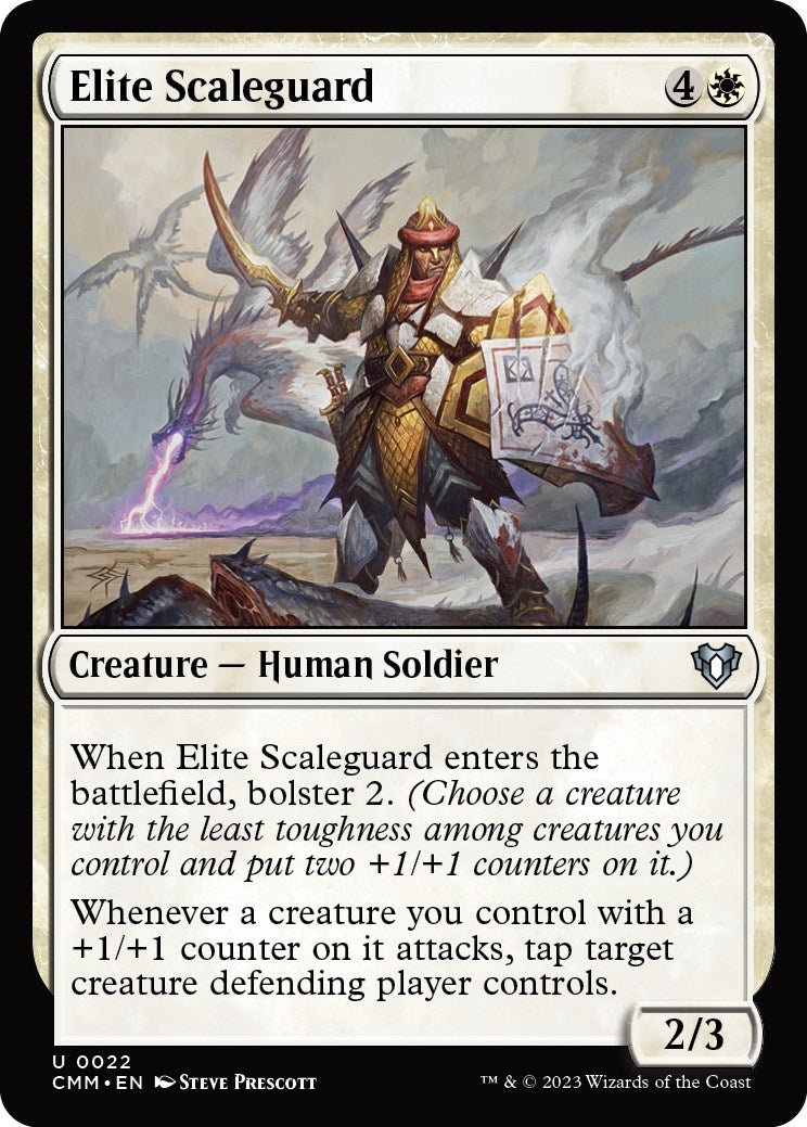 Elite Scaleguard (22) [CMM] - MTG Single