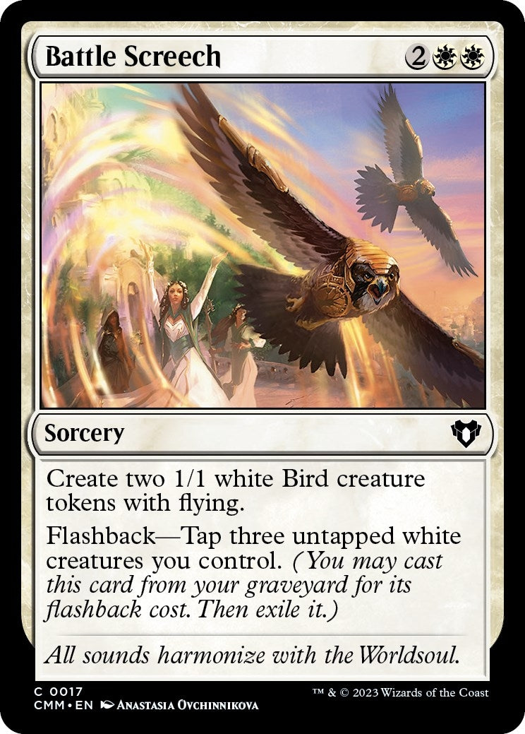 Battle Screech (17) [CMM] - MTG Single
