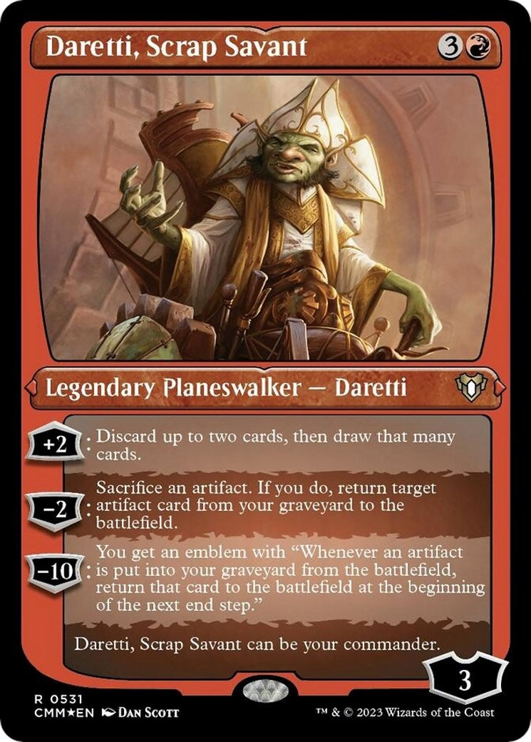Daretti Scrap Savant (Foil Etched) (531) [CMM] - MTG Single