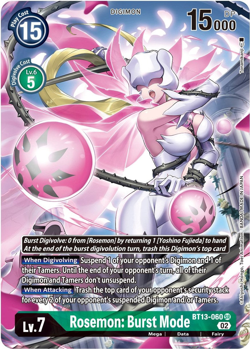 Rosemon: Burst Mode (Alternate Art) (13060) [BT13] - Digimon Card Game Single