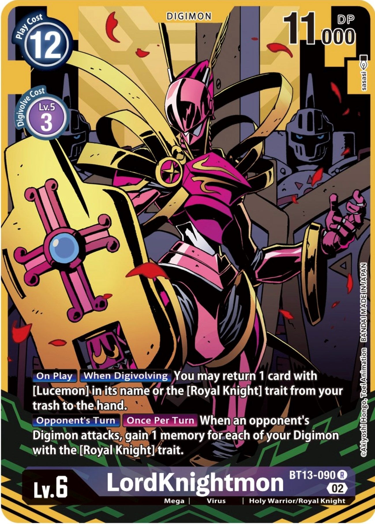 LordKnightmon (Alternate Art) (13090) [BT13] - Digimon Card Game Single