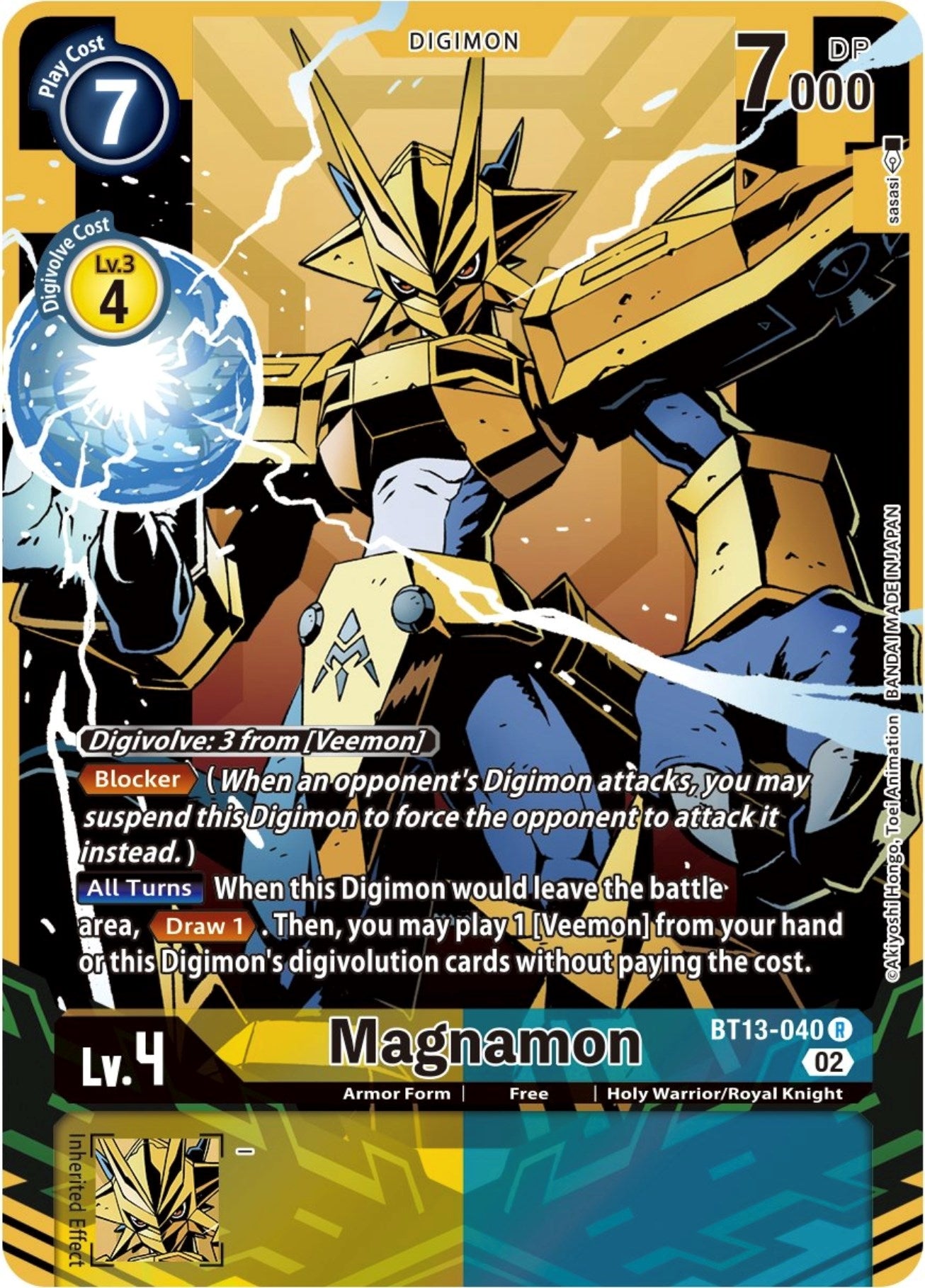 Magnamon (Alternate Art) (13040) [BT13] - Digimon Card Game Single