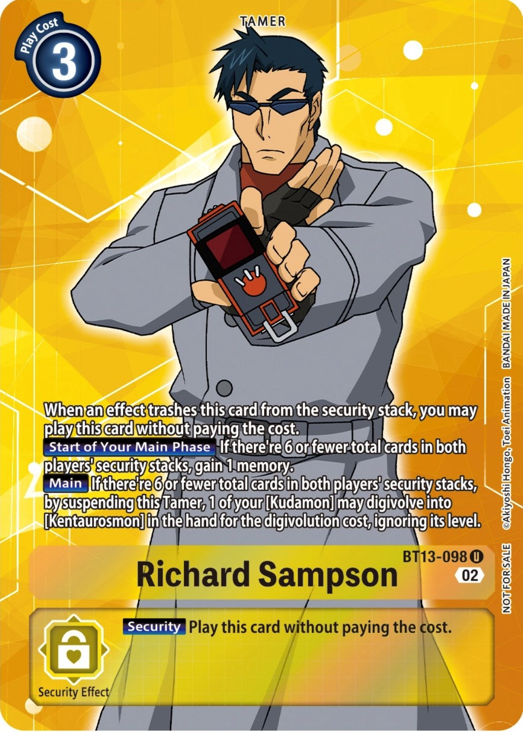 Richard Sampson (Box Topper) (13098) [BT13] - Digimon Card Game Single