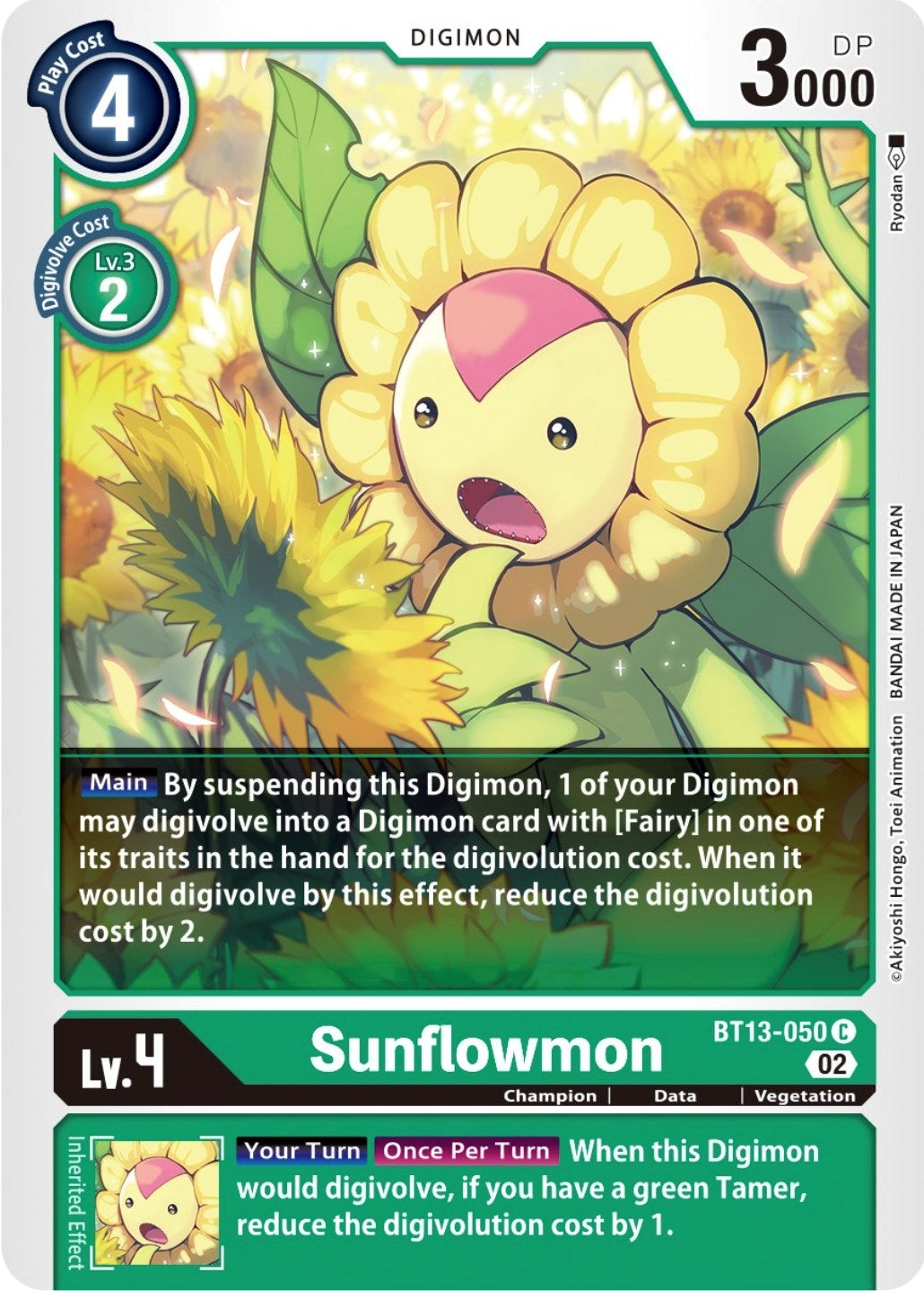 Sunflowmon (13050) [BT13] - Digimon Card Game Single