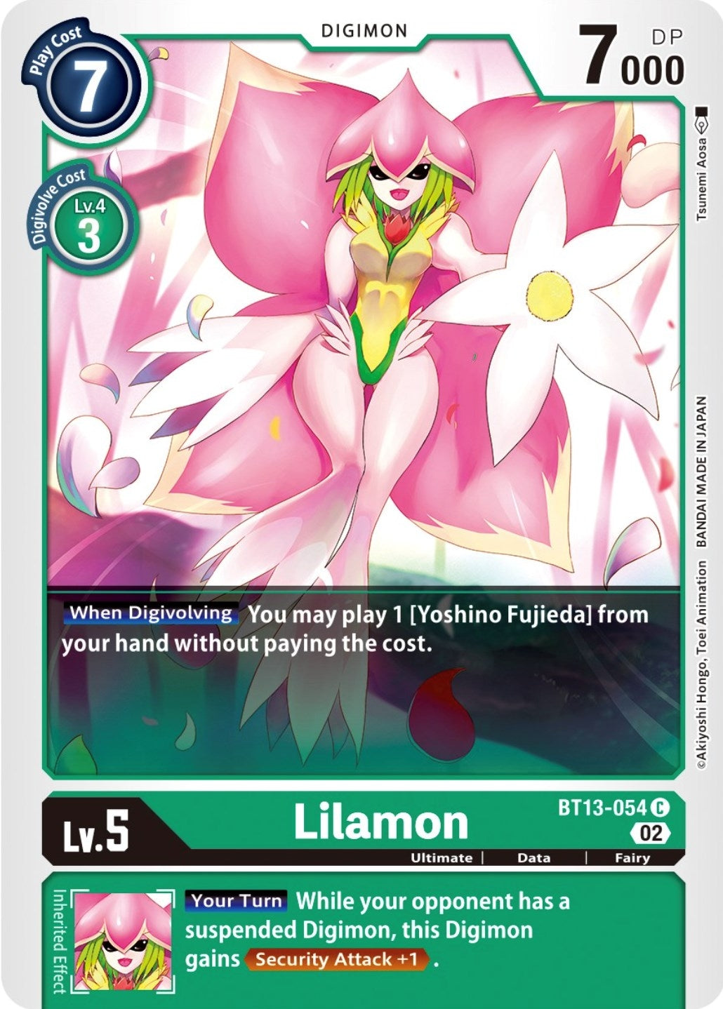 Lilamon (13054) [BT13] - Digimon Card Game Single
