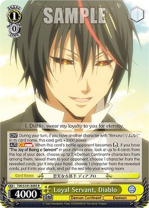 Loyal Servant Diablo (101005) - Weiss Schwarz Single