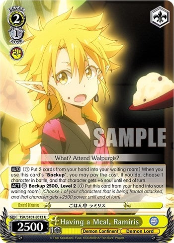 Having a Meal Ramiris (101013) - Weiss Schwarz Single