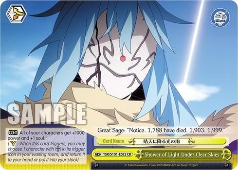 Shower of Light Under Clear Skies (101022) - Weiss Schwarz Single