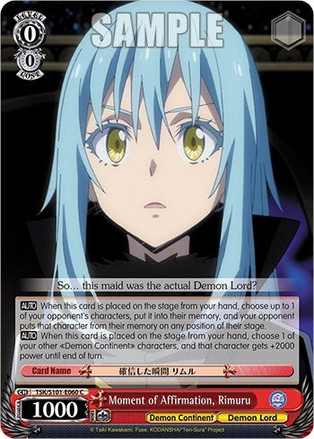 Moment of Affirmation Rimuru (101060) - Weiss Schwarz Single