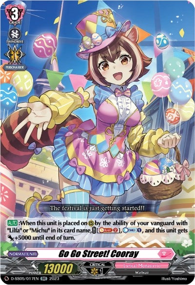 Go Go Street! Cooray (5017) [D-SS05] - Cardfight Vanguard Single